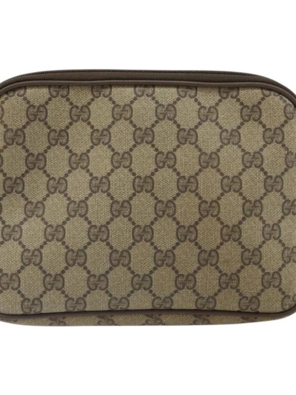 GUCCI GG Supreme Shoulder Bag PVC Beige Gold 56 02 068 Auth - Picture 3 of 15